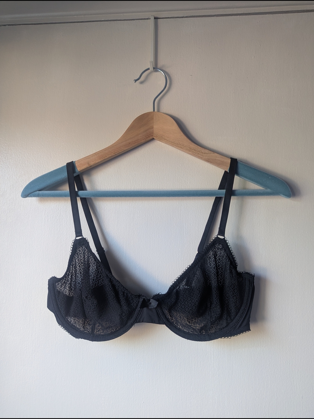 miiyu Sheer Black Lace Underwire Bra